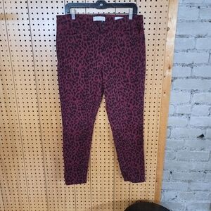 Sanctuary Social Standard Pink and Black Ankle Skinny Jeans Size 12